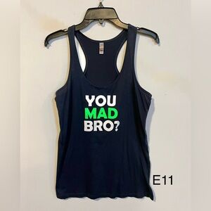 Seattle Seahawk Navy Tank Top with Graphic Print